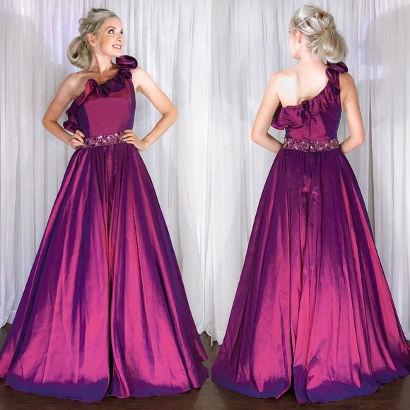 Lafee Dresses & Skirts - Couture One Shoulder A-line Pageant Prom Dress